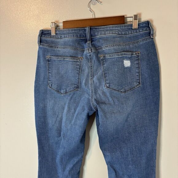 Sonoma Womens Bootcut Jeans Distressed Blue Denim Pants Sz 12 Short - Picture 4 of 7